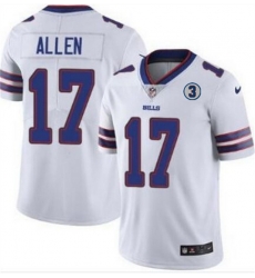 Men Buffalo Bills 17 Josh Allen White With NO 3 Patch Vapor Untouchable Limited Stitched NFL Jersey Men Buffalo Bills 17 Josh Allen White With NO 3 Patch Vapor Untouchable Limited Stitched NFL Jersey
