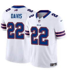 Men Buffalo Bills 22 Ray Davis White 2024 F U S E Vapor Untouchable Limited Stitched Football Jersey Men Buffalo Bills 22 Ray Davis White 2024 F U S E Vapor Untouchable Limited Stitched Football Jersey