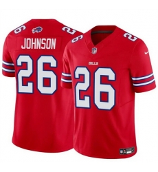 Men Buffalo Bills 26 Ty Johnson Red 2024 F U S E Vapor Untouchable Limited Stitched Football Jersey Men Buffalo Bills 26 Ty Johnson Red 2024 F U S E Vapor Untouchable Limited Stitched Football Jersey