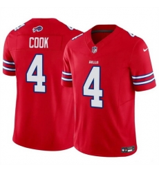 Men Buffalo Bills 4 James Cook Red 2023 F U S E Vapor Untouchable Limited Stitched Football Jersey Men Buffalo Bills 4 James Cook Red 2023 F U S E Vapor Untouchable Limited Stitched Football Jersey