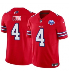 Men Buffalo Bills 4 James Cook Red 2025 F U S E With Farewell Patch Vapor Untouchable Limited Stitched Football Jersey Men Buffalo Bills 4 James Cook Red 2025 F U S E With Farewell Patch Vapor Untouchable Limited Stitched Football Jersey