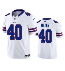 Men Buffalo Bills 40 Von Miller White 2023 F U S E Vapor Untouchable Limited Stitched Jersey Men Buffalo Bills 40 Von Miller White 2023 F U S E Vapor Untouchable Limited Stitched Jersey