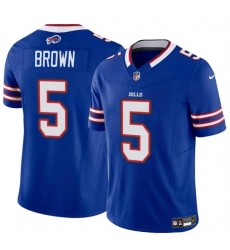 Men Buffalo Bills 5 Anthony Brown Blue 2024 F U S E Vapor Untouchable Limited Stitched Football Jersey Men Buffalo Bills 5 Anthony Brown Blue 2024 F U S E Vapor Untouchable Limited Stitched Football Jersey