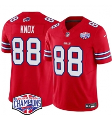 Men Buffalo Bills 88 Dawson Knox Red F U S E 2024 AFC East Division Champions Vapor Limited Stitched Football Jersey Men Buffalo Bills 88 Dawson Knox Red F U S E 2024 AFC East Division Champions Vapor Limited Stitched Football Jersey