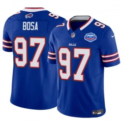 Men Buffalo Bills 97 Joey Bosa Blue 2025 F U S E  With Farewell Patch Vapor Untouchable Limited Stitched Football Jersey