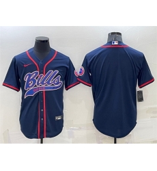 Men Buffalo Bills Blank Navy With Patch Cool Base Stitched Baseb Men Buffalo Bills Blank Navy With Patch Cool Base Stitched Baseb