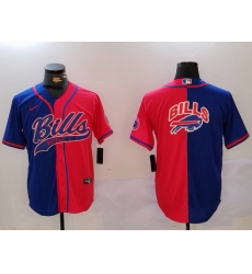 Men Buffalo Bills big logo Red Blue Team Cool Base Stitched Baseball Jersey Men Buffalo Bills big logo Red Blue Team Cool Base Stitched Baseball Jersey