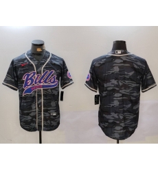 Men Buffalo Bills blank Camo Team Cool Base Stitched Baseball Jersey Men Buffalo Bills blank Camo Team Cool Base Stitched Baseball Jersey