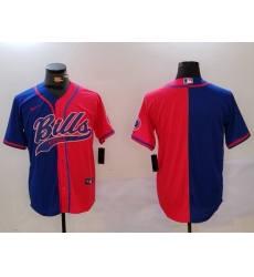 Men Buffalo Bills blank Red Blue Team Cool Base Stitched Baseball Jersey 1 Men Buffalo Bills blank Red Blue Team Cool Base Stitched Baseball Jersey 1