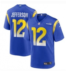Men Nike Rams 12 Van Jefferson Royal Blue Alternate Stitched NFL Vapor Untouchable Limited Jersey Men Nike Rams 12 Van Jefferson Royal Blue Alternate Stitched NFL Vapor Untouchable Limited Jersey