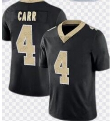 Men Saints 4 Derek Carr Black Limited Stitched Jersey Men Saints 4 Derek Carr Black Limited Stitched Jersey
