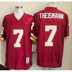 Men Washington Redskins 7 Joe Theismann Red Stitched Football Jersey