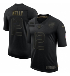 Men's Buffalo Bills #12 Jim Kelly Black Nike 2020 Salute To Service Limited Jersey Men's Buffalo Bills #12 Jim Kelly Black Nike 2020 Salute To Service Limited Jersey
