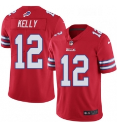 Mens Nike Buffalo Bills 12 Jim Kelly Limited Red Rush Vapor Untouchable NFL Jersey Mens Nike Buffalo Bills 12 Jim Kelly Limited Red Rush Vapor Untouchable NFL Jersey