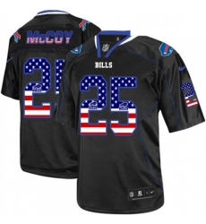 Mens Nike Buffalo Bills 25 LeSean McCoy Elite Black USA Flag Fashion NFL Jersey Mens Nike Buffalo Bills 25 LeSean McCoy Elite Black USA Flag Fashion NFL Jersey
