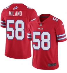 Men's Nike Buffalo Bills #58 Matt Milano Limited Red Rush Vapor Untouchable NFL Jersey Men's Nike Buffalo Bills #58 Matt Milano Limited Red Rush Vapor Untouchable NFL Jersey