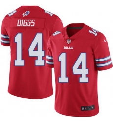 Nike Bills 14 Stefon Diggs Red Men Stitched NFL Limited Rush Jersey Nike Bills 14 Stefon Diggs Red Men Stitched NFL Limited Rush Jersey
