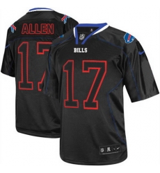 Nike Bills #17 Josh Allen Lights Out Black Mens Stitched NFL Elite Jersey Nike Bills #17 Josh Allen Lights Out Black Mens Stitched NFL Elite Jersey