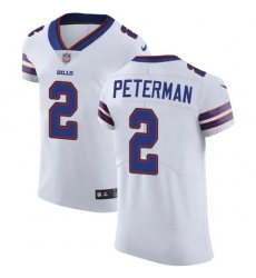 Nike Bills #2 Nathan Peterman White Mens Stitched NFL Vapor Untouchable Elite Jersey Nike Bills #2 Nathan Peterman White Mens Stitched NFL Vapor Untouchable Elite Jersey