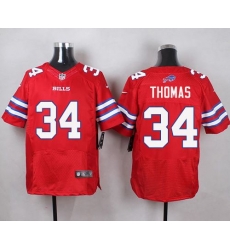 Nike Bills #34 Thurman Thomas Red Mens Stitched NFL Elite Rush Jersey Nike Bills #34 Thurman Thomas Red Mens Stitched NFL Elite Rush Jersey