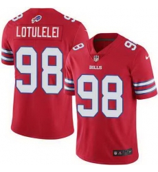 Nike Bills 98 Star Lotulelei Red Color Rush Limited Jersey Nike Bills 98 Star Lotulelei Red Color Rush Limited Jersey