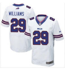 Nike Buffalo Bills #29 Karlos Williams White Mens Stitched NFL New Elite Jersey Nike Buffalo Bills #29 Karlos Williams White Mens Stitched NFL New Elite Jersey