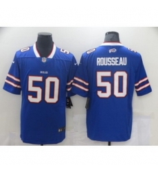 Nike Buffalo Bills 50 Gregory Rousseau Blue Vapor Limited Men Jersey Nike Buffalo Bills 50 Gregory Rousseau Blue Vapor Limited Men Jersey