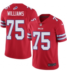 Nike Buffalo Bills 75 Daryl Williams Red Men Stitched NFL Limited Rush Jersey Nike Buffalo Bills 75 Daryl Williams Red Men Stitched NFL Limited Rush Jersey
