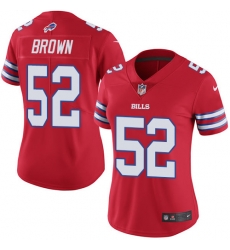 Nike Bills #52 Preston Brown Red Womens Stitched NFL Limited Rush Jersey Nike Bills #52 Preston Brown Red Womens Stitched NFL Limited Rush Jersey