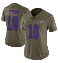 Women Buffalo Bills 10 Jake Fromm Green Limited 2017 Salute to Service Jersey Women Buffalo Bills 10 Jake Fromm Green Limited 2017 Salute to Service Jersey