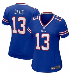 Women Buffalo Bills 13 Gabe Davis Royal Stitched Game Jersey Women Buffalo Bills 13 Gabe Davis Royal Stitched Game Jersey