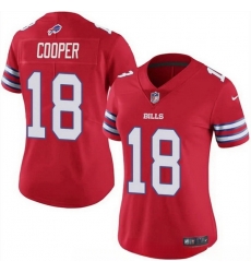 Women Buffalo Bills 18 Amari Cooper Red Vapor Stitched Football Jersey Women Buffalo Bills 18 Amari Cooper Red Vapor Stitched Football Jersey