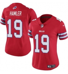 Women Buffalo Bills 19 KJ Hamler Red Vapor Stitched Football Jersey Women Buffalo Bills 19 KJ Hamler Red Vapor Stitched Football Jersey