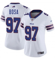 Women Buffalo Bills 97 Joey Bosa White Vapor Stitched Football Jersey