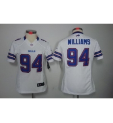 Women Nike Buffalo Bills #94 Williams White Color Limited Jerseys Women Nike Buffalo Bills #94 Williams White Color Limited Jerseys