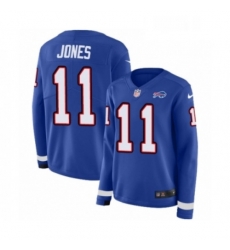 Womens Nike Buffalo Bills 11 Zay Jones Limited Royal Blue Therma Long Sleeve NFL Jersey Womens Nike Buffalo Bills 11 Zay Jones Limited Royal Blue Therma Long Sleeve NFL Jersey