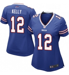 Womens Nike Buffalo Bills 12 Jim Kelly Game Royal Blue Team Color NFL Jersey Womens Nike Buffalo Bills 12 Jim Kelly Game Royal Blue Team Color NFL Jersey