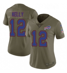 Womens Nike Buffalo Bills 12 Jim Kelly Limited Olive 2017 Salute to Service NFL Jersey Womens Nike Buffalo Bills 12 Jim Kelly Limited Olive 2017 Salute to Service NFL Jersey