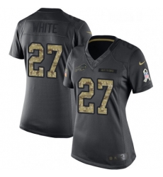 Womens Nike Buffalo Bills 27 TreDavious White Limited Black 2016 Salute to Service NFL Jersey Womens Nike Buffalo Bills 27 TreDavious White Limited Black 2016 Salute to Service NFL Jersey