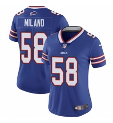 Women's Nike Buffalo Bills #58 Matt Milano Royal Blue Team Color Vapor Untouchable Limited Player NFL Jersey Women's Nike Buffalo Bills #58 Matt Milano Royal Blue Team Color Vapor Untouchable Limited Player NFL Jersey