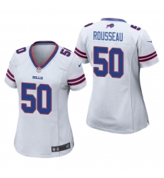 Women Nike Buffalo Bills Gregory Rousseau 50 White Vapor Limited Jersey Women Nike Buffalo Bills Gregory Rousseau 50 White Vapor Limited Jersey