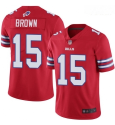 Bills #15 John Brown Red Youth Stitched Football Limited Rush Jersey Bills #15 John Brown Red Youth Stitched Football Limited Rush Jersey