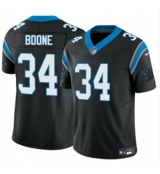 Men Carolina Panthers 34 Mike Boone Black 2024 F U S E Vapor Limited Stitched Football Jersey Men Carolina Panthers 34 Mike Boone Black 2024 F U S E Vapor Limited Stitched Football Jersey
