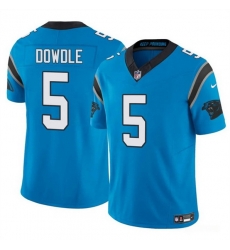 Men Carolina Panthers 5 Rico Dowdle Blue 2025 F U S E Vapor Limited Stitched Football Jersey Men Carolina Panthers 5 Rico Dowdle Blue 2025 F U S E Vapor Limited Stitched Football Jersey