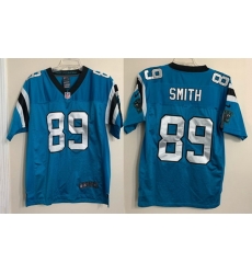 Men Carolina Panthers 89 Steve Smith Blue Game Jersey Men Carolina Panthers 89 Steve Smith Blue Game Jersey