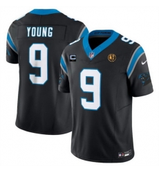 Men Carolina Panthers 9 Bryce Young Black 2023 F U S E With 1 Star C Patch And John Madden Patch Vapor Limited Stitched Football Jersey Men Carolina Panthers 9 Bryce Young Black 2023 F U S E With 1 Star C Patch And John Madden Patch Vapor Limited Stitched Football Jersey