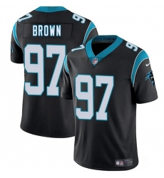 Men Carolina Panthers 97 Bobby Brown Black 2025 Vapor Limited Stitched Football Jersey
