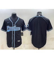 Men Carolina Panthers Blank Black With Patch Cool Base Stitched Baseball Jersey Men Carolina Panthers Blank Black With Patch Cool Base Stitched Baseball Jersey