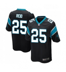Mens Carolina Panthers 25 Eric Reid Game Black Team Color Football Jersey Mens Carolina Panthers 25 Eric Reid Game Black Team Color Football Jersey