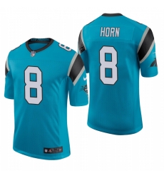 Men's Carolina Panthers #8 Jaycee Horn Blue Stitched Football Limited Jersey Men's Carolina Panthers #8 Jaycee Horn Blue Stitched Football Limited Jersey